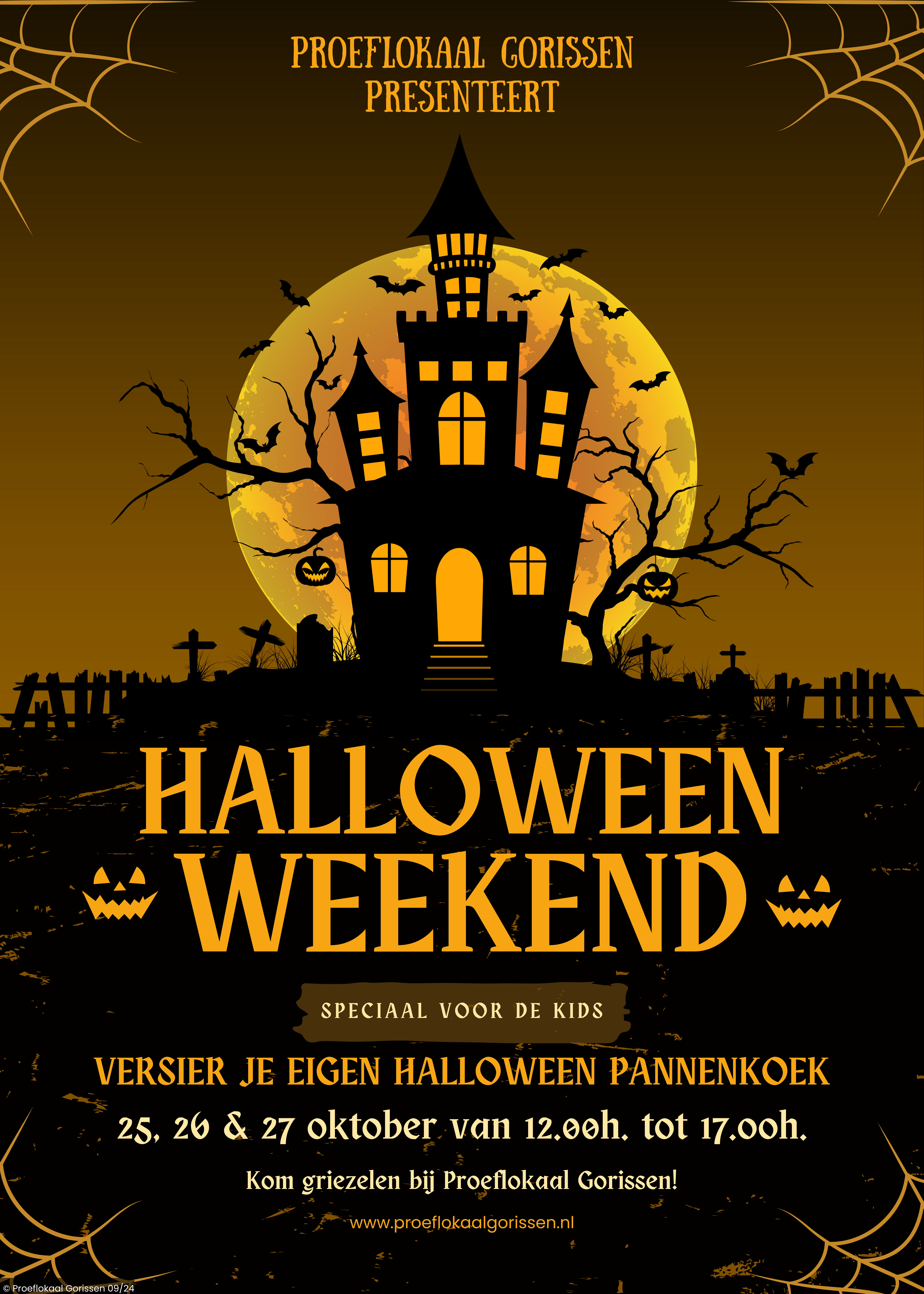 Halloween weekend poster 25, 26, 27-10-2024 poster