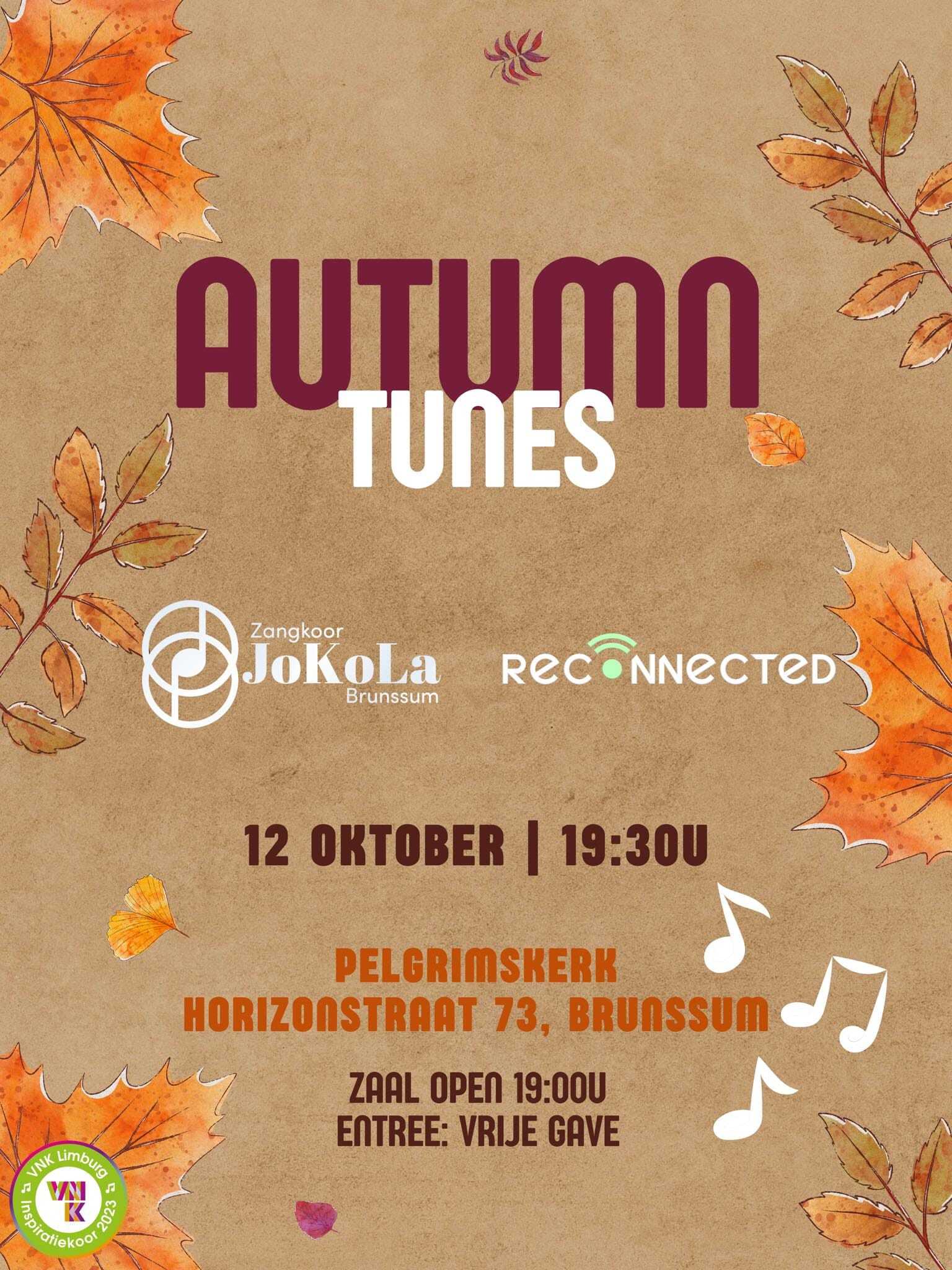 Autumn Tunes, poster 12-10-2024