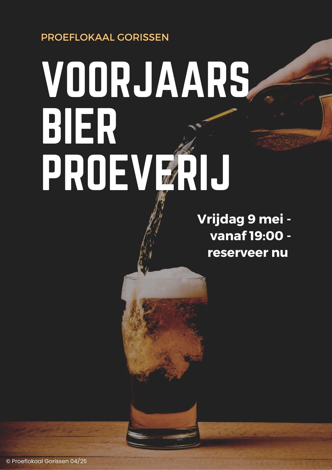 Proeflokaal Gorissen voorjaars bierproeverij 