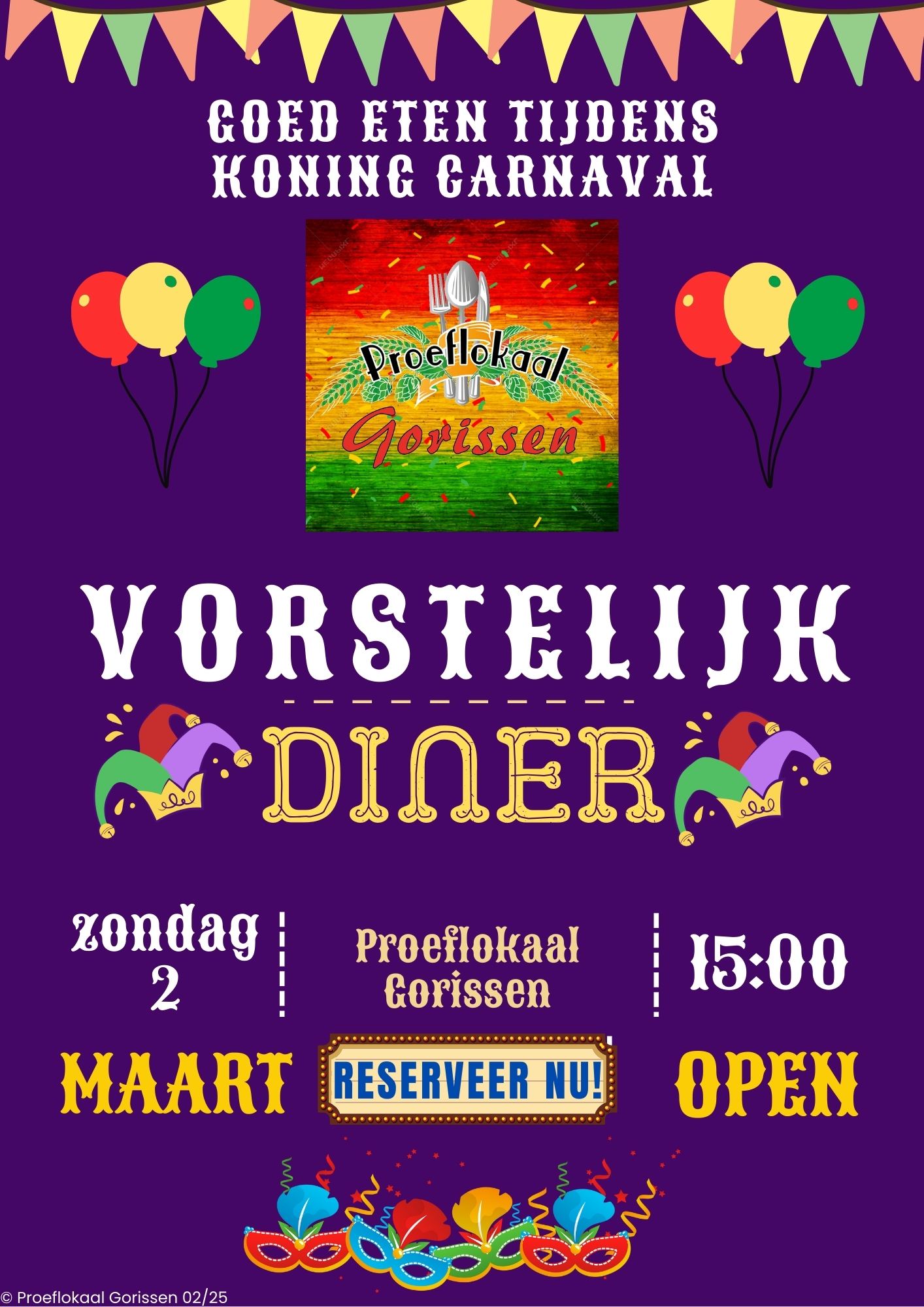 Vorstelijk diner 2025 website