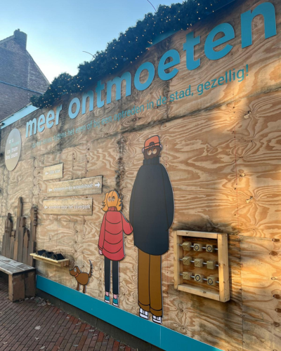 Tegel wand Kerkstraat