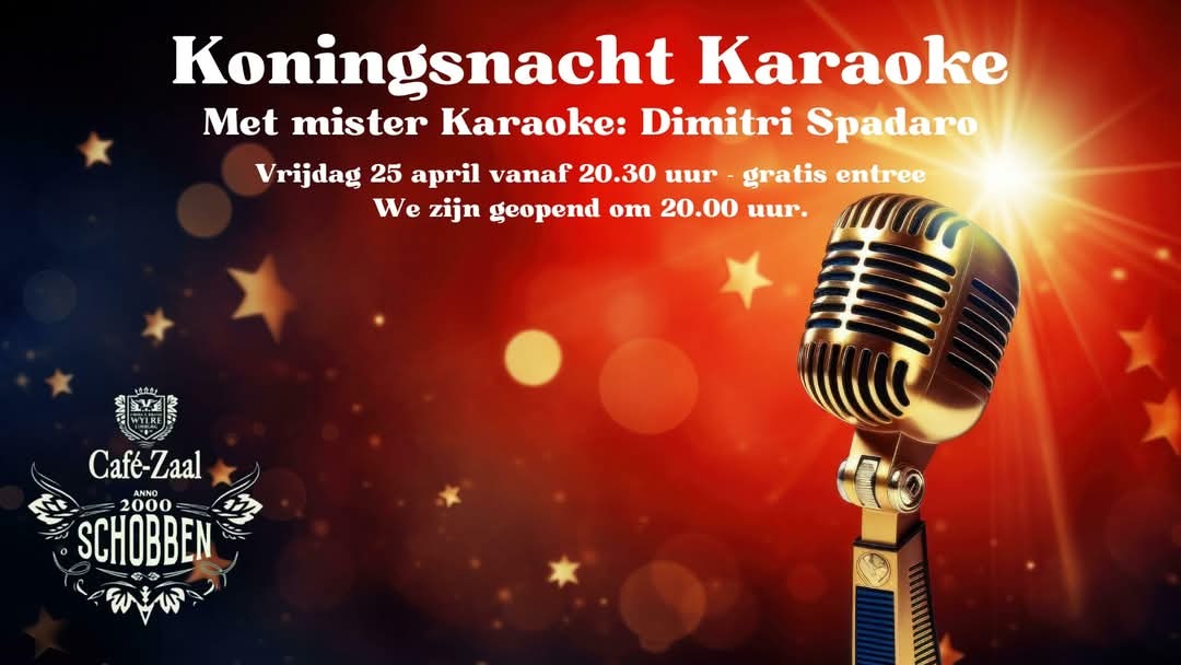 Cafe Schobben Koningsnacht